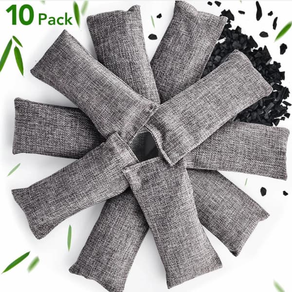 natural bamboo charcoal pet odour remover bags for litter box car and home air purification