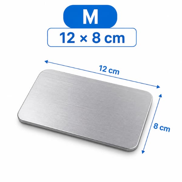 Medium aluminium cooling plate for rabbits, guinea pigs and small pets measuring 12 x 8 cm