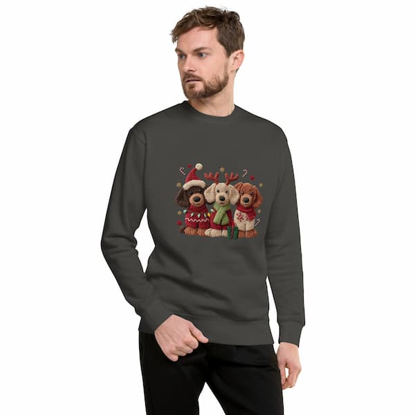 Merry Woofmas Sweatshirt | Cute Dog Christmas Jumper Gift for Pet Lovers