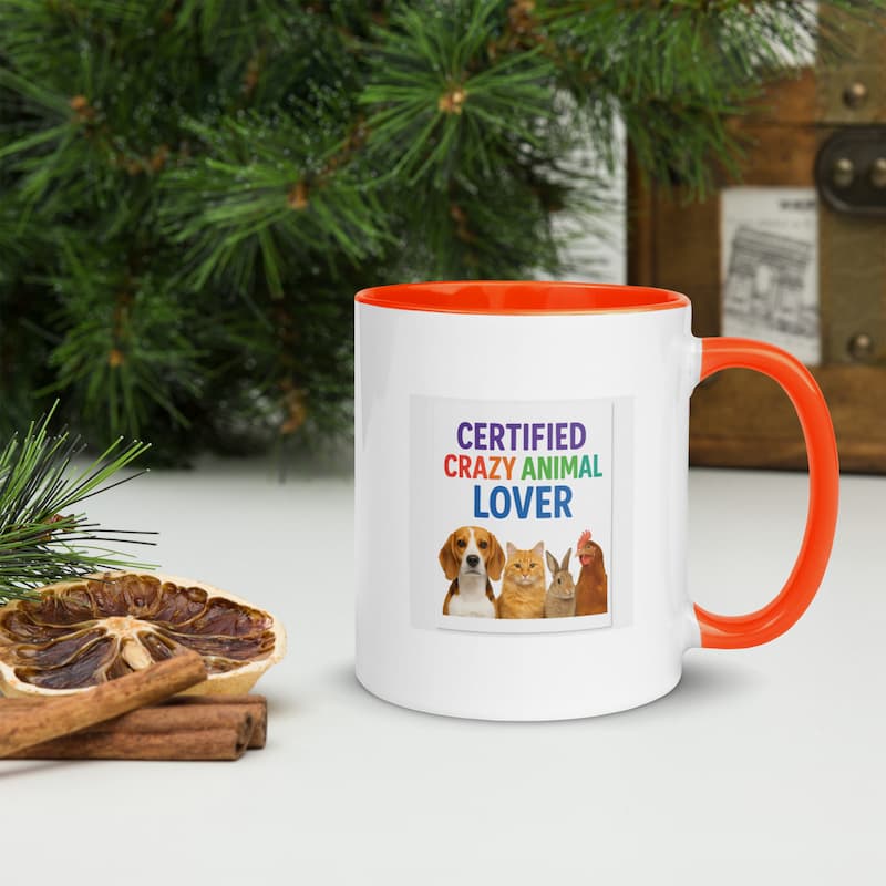 Certified Crazy Animal Lover Mug | Colorful Pet Lover Gift | Jo’s Pet Deals