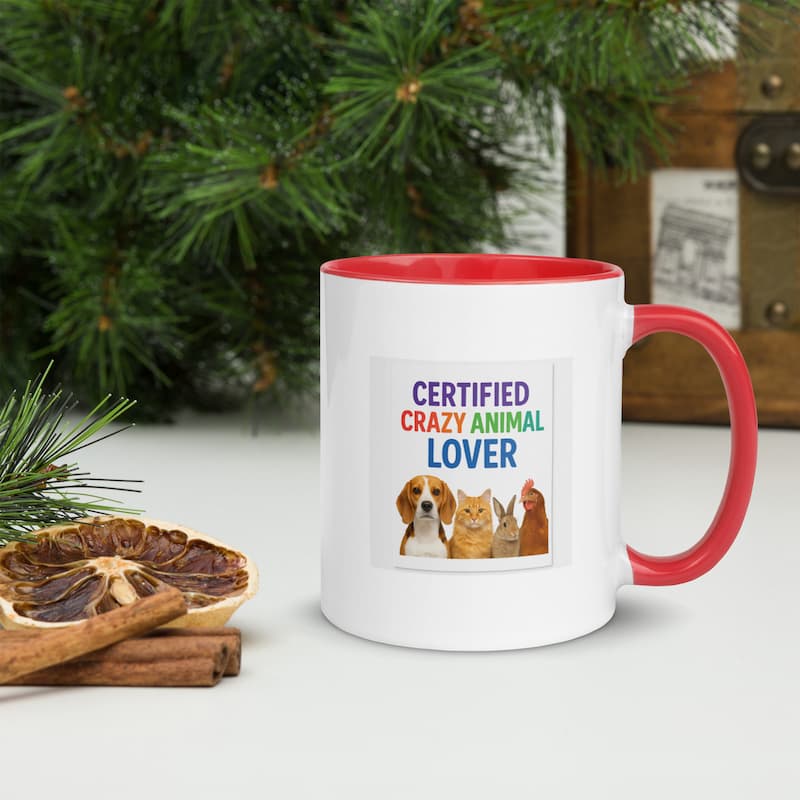 Certified Crazy Animal Lover Mug | Colorful Pet Lover Gift | Jo’s Pet Deals