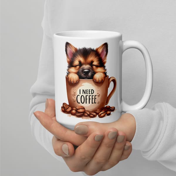 Dogs Need Coffee mug in gift box packaging – perfect dog lover present